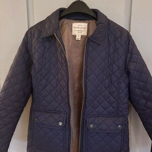 Women’s navy quilted spring jacket